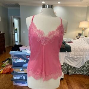 Pink lace cami